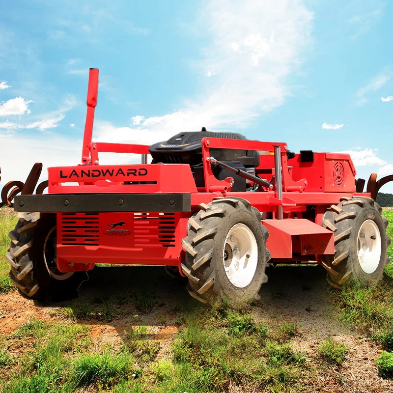 China Household Cheap Lawn Mower Slope Mower Crawler Electric All Terrain Wireless Remote Control Robot Lawn Mower
