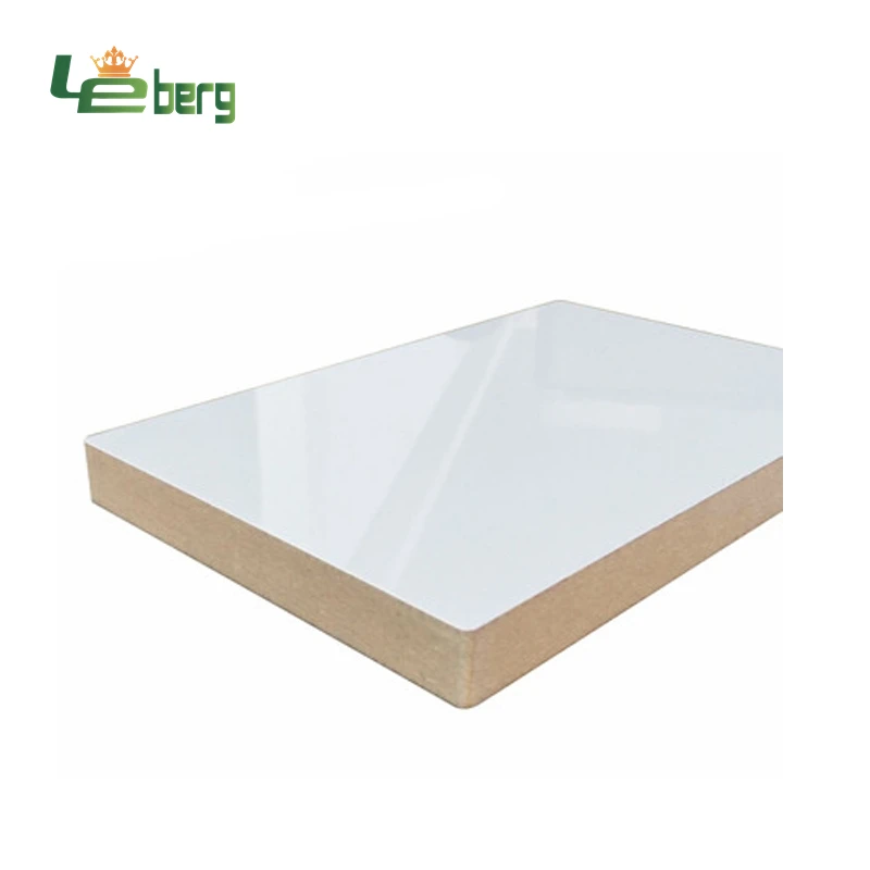Best Quality Mdf Board PET Film Faced Melamine Laminated High Gloss Wood Fibreboards With Competitive Price