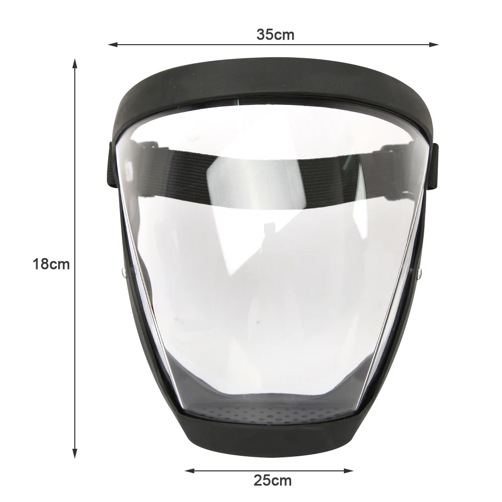 Splash-proof WindProof Anti-fog Mask Safety Glasses Protection Eye Face Mask Clear Transparent Full Face Shield with Filters
