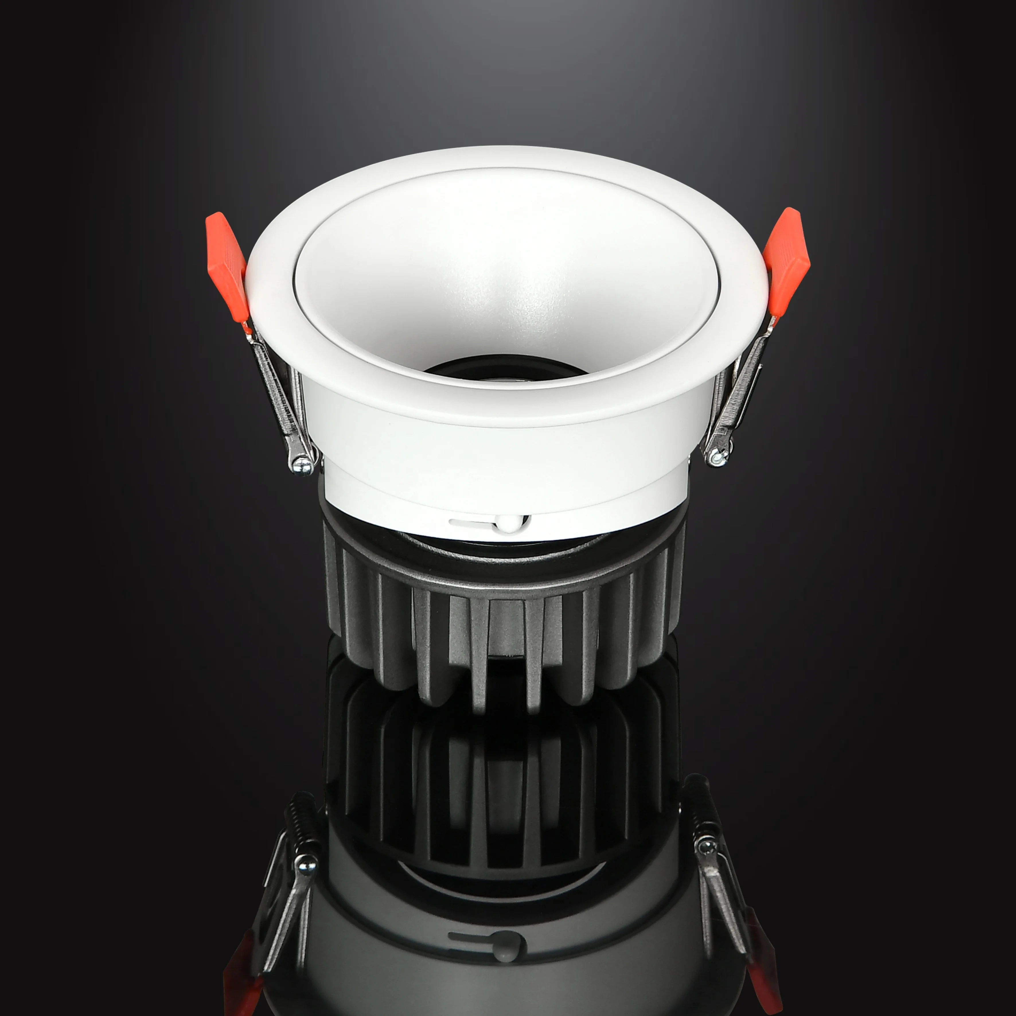 Indoor Nordic Adjustable Rimless Stylish Ceiling LED Spot Lights Aluminum Black LED Recessed spotlight