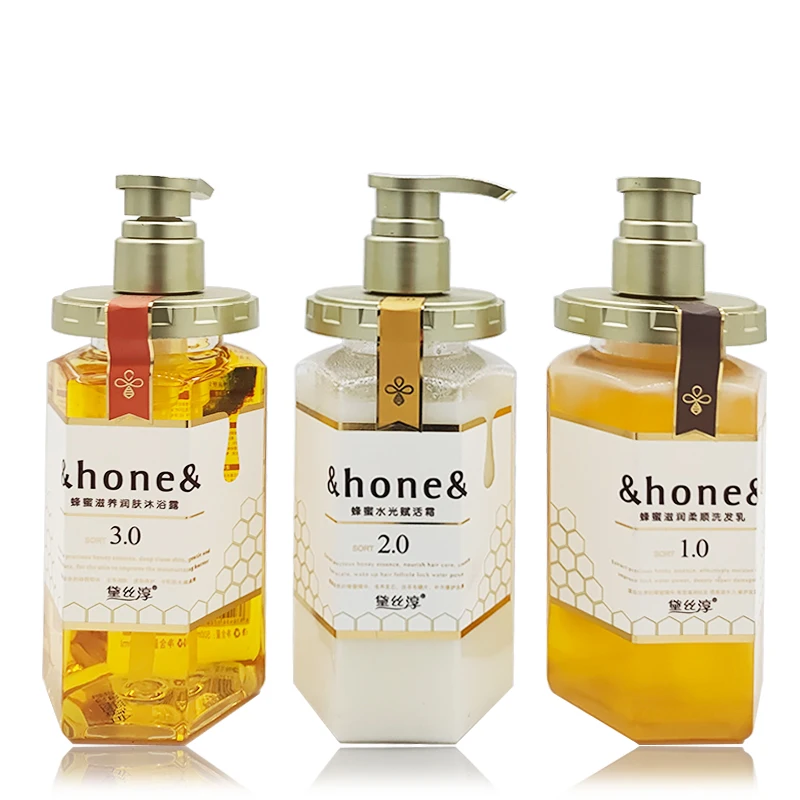 Honey moisturizing softening shampoo moisturizing nourishing hair scalp shampoo smooth hair 500ml