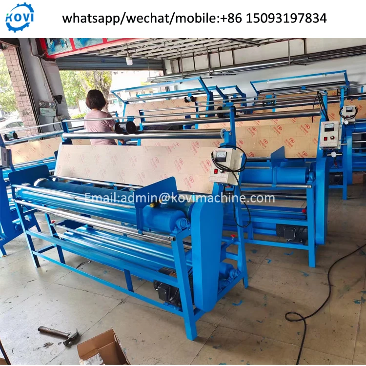 fabric roll measuring cutting machine fabric inspection and rolling machine