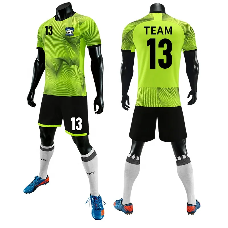 Custom Latest  Design Cheap Sport Men Sublimated Printing Football Jersey Set Soccer Training Tracksuit Soccer Uniform