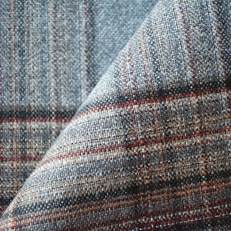 Hot selling new design 64%POLY 34%RAYON 2%SPX yarn dyed check fabric for women business wear