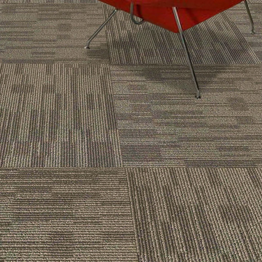 Luxury Commercial Tile Carpet 50x50 Hotel PP Modular Interlocking Floor Carpet Tiles eco-friendly Office Modern Carpet tiles