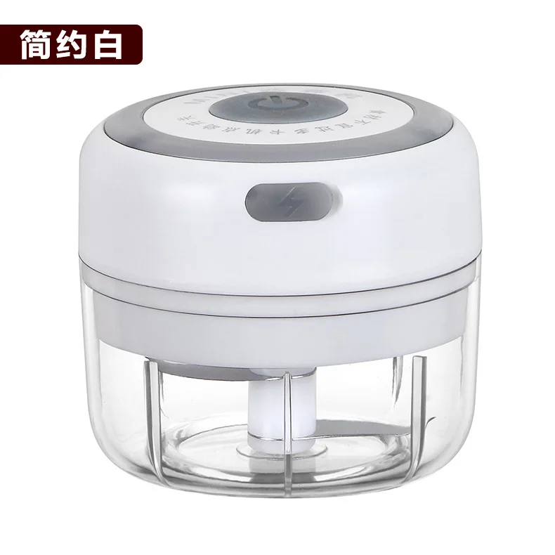 100+250ML Wireless Portable Baby Food Chopper Processor Electric Mini Garlic Grinder Chopper Slicer for Fruits Vegetables Meat