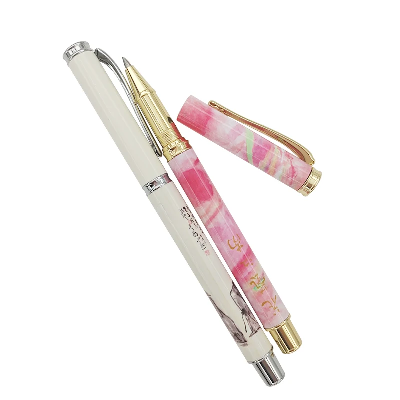 Manufacturer promotional personalised luxury executive retro metal gel ink rollerball pen