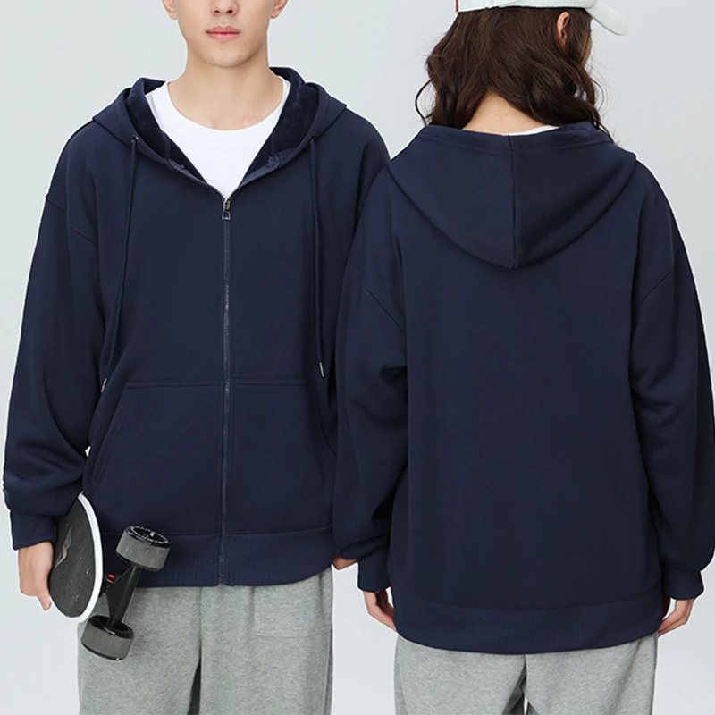 spring fall unisex silver fox fleece warm hoddie jacket custom logo sportswear 600gsm zip up hoodies sweatshirt