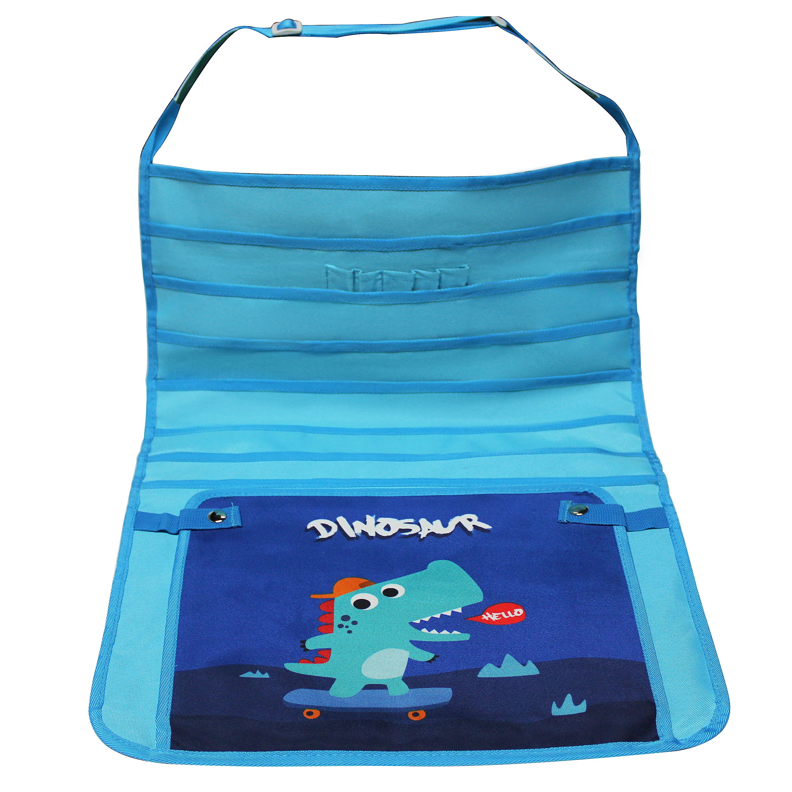 Custom Oxford fabric hanging multilayer behine doors with cover multi grid hanging pocket wall hanging large storage bag