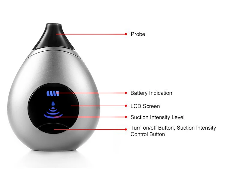 gent deep soft clean Rechargeable face clean 3 Adjustable Suction  Blackhead Remover Face Pore Cleaner Blackhead Vacuum at home