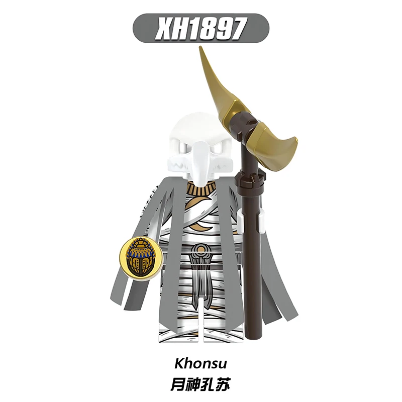 KT1065 XH1895 XH1896 XH1897 фильм лунный рыцарь Jake Lockley Moony Khonsu Мини фигурки строительные блоки игрушки