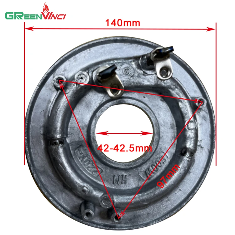 Davinci OEM custom wholesale rice cooker spare parts high temperature tube 500W rice cooker heating plate for 3L rice cooker