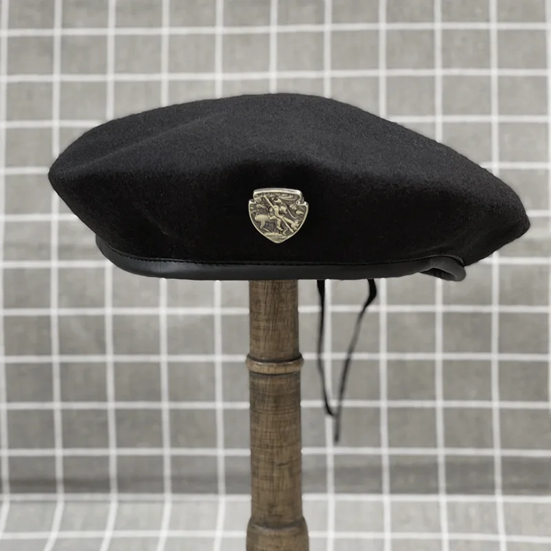 Wholesale 100 % Wool Men Custom Training Tactical Winter Beret