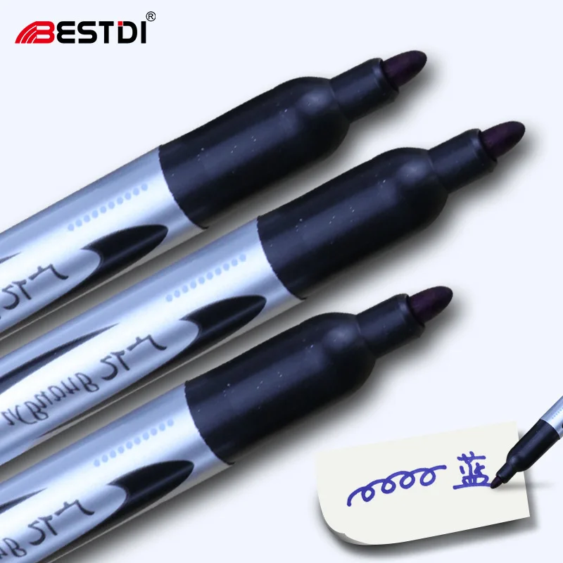 CHXN   Big headed marker pen, red, blue, black, oily quick drying marker pen