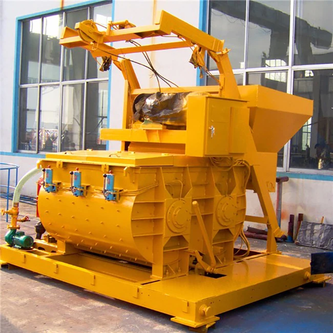 Construction machinery ready mix JS500 JS750 JS1000 cement mixer twin shaft concrete mixer