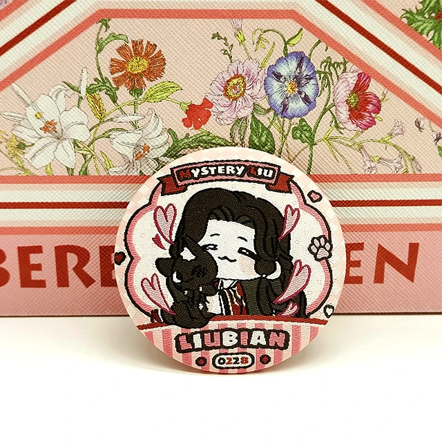 Woven Cartoon Embroidery Comics Brooch Tinplate Pin Clothing Bags Accessories Cartoon Logo Custom