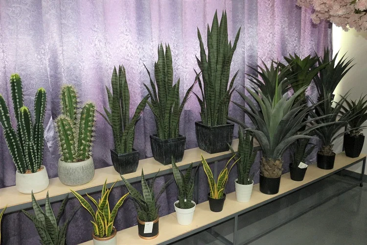 Indoor room decoration landscape artificial plant tropical bonsai fake plant sansevieria