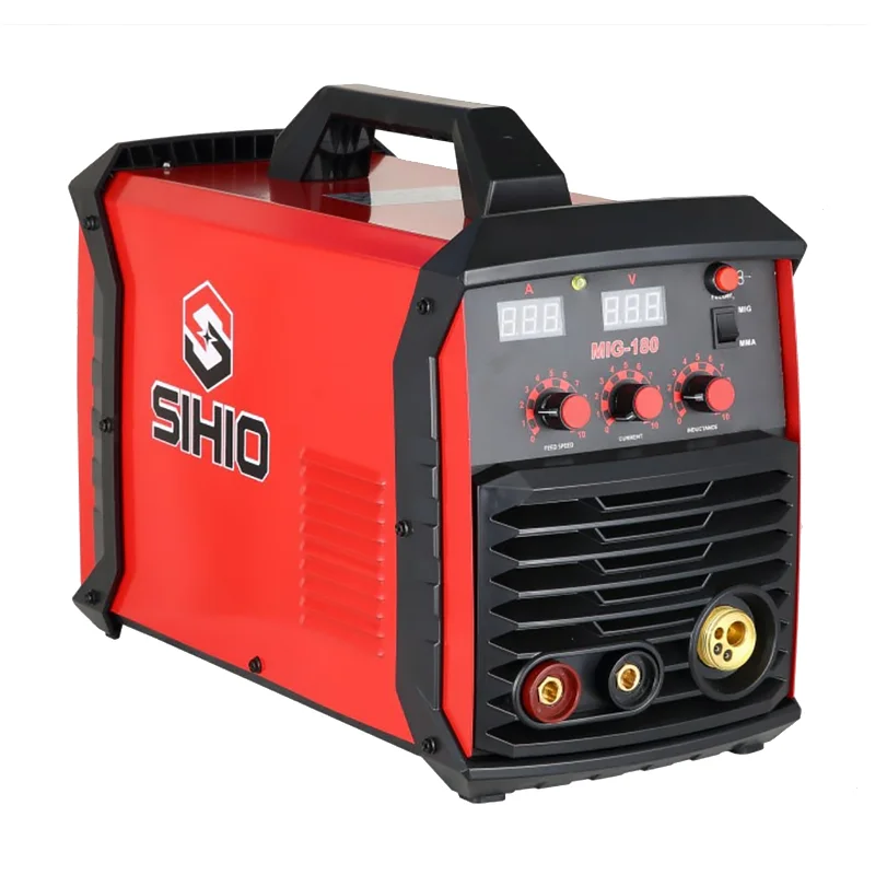 Sihio Mig Welding Machine Co2 Welders Portable Gasless Single Phase Dc Welder Mig-180 Inverter