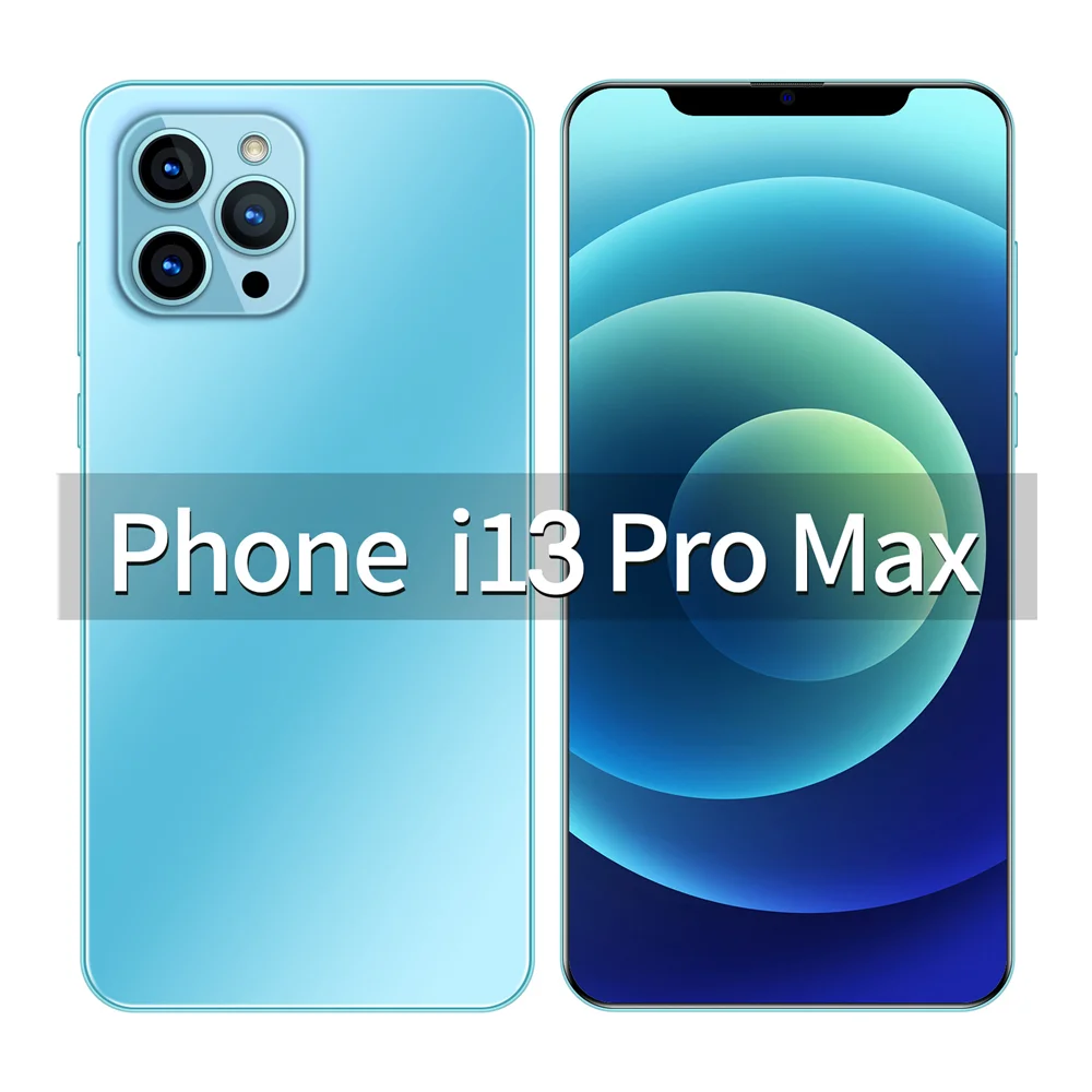 Смартфон 13 pro max 6 7 дюйма оригинальный полный экран WIFI BT FM GPS I13 2 Гб + 32 ГБ
