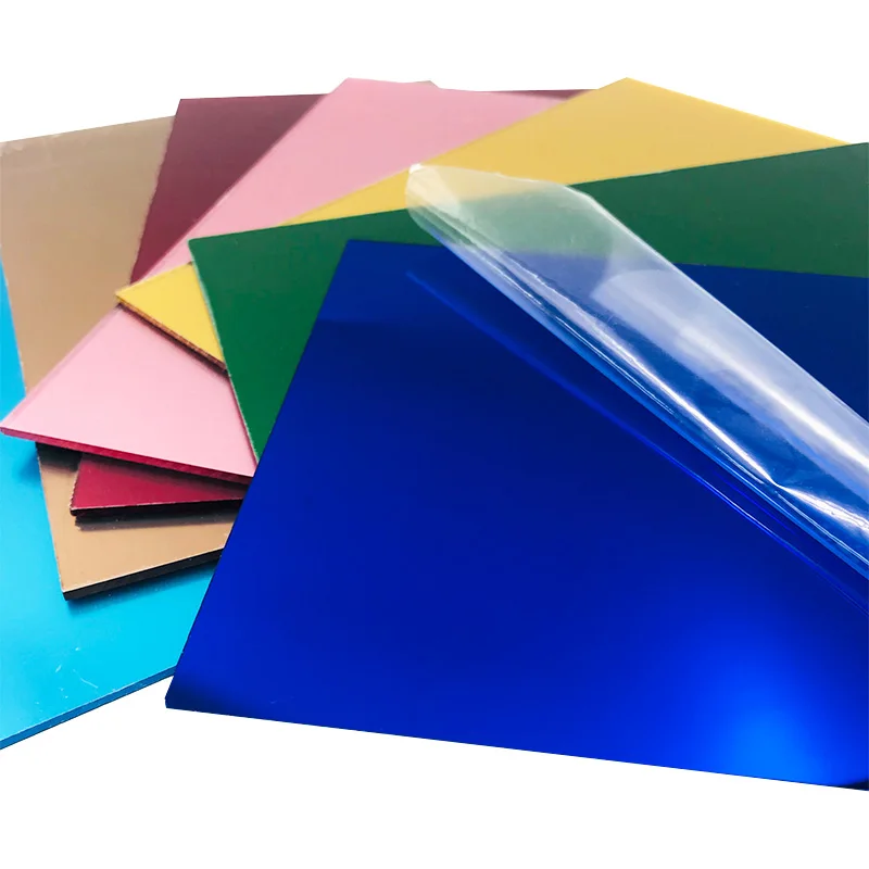 Lightweight Safe Plastic Mirror Sheet Colored Acrylic Mirror Sheet for Indoor Decoration