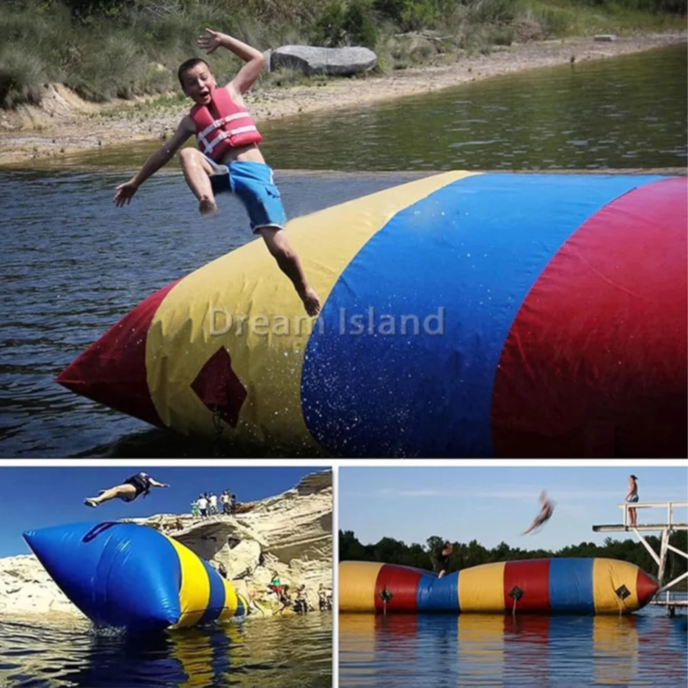 Factory wholesale durable cheap inflatable water toys inflatable water blob jumping pillow for sale