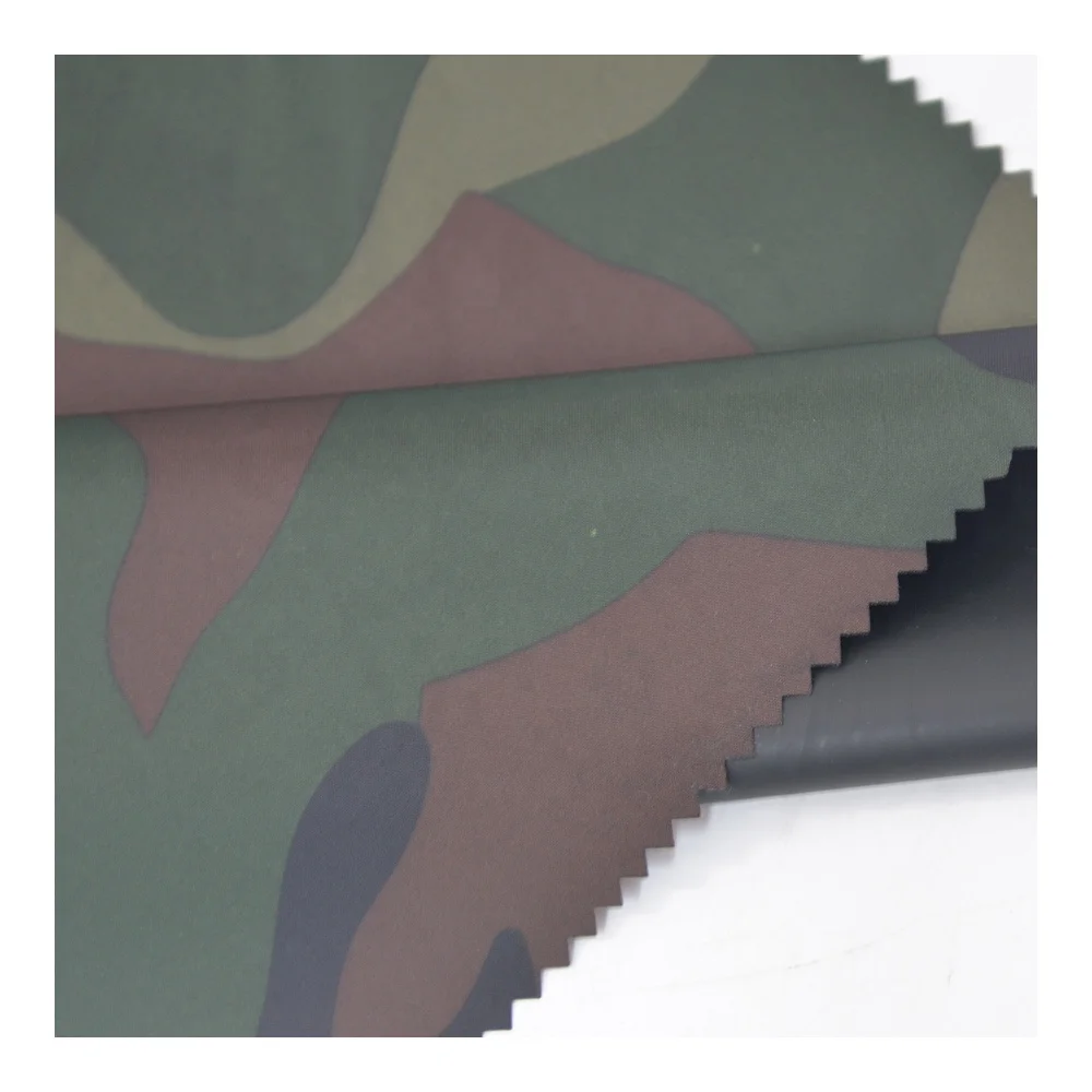 210T Poly Taffeta With Printed Windproof Waterproof Greta Tree Print Camouflage Fabric For Workwear