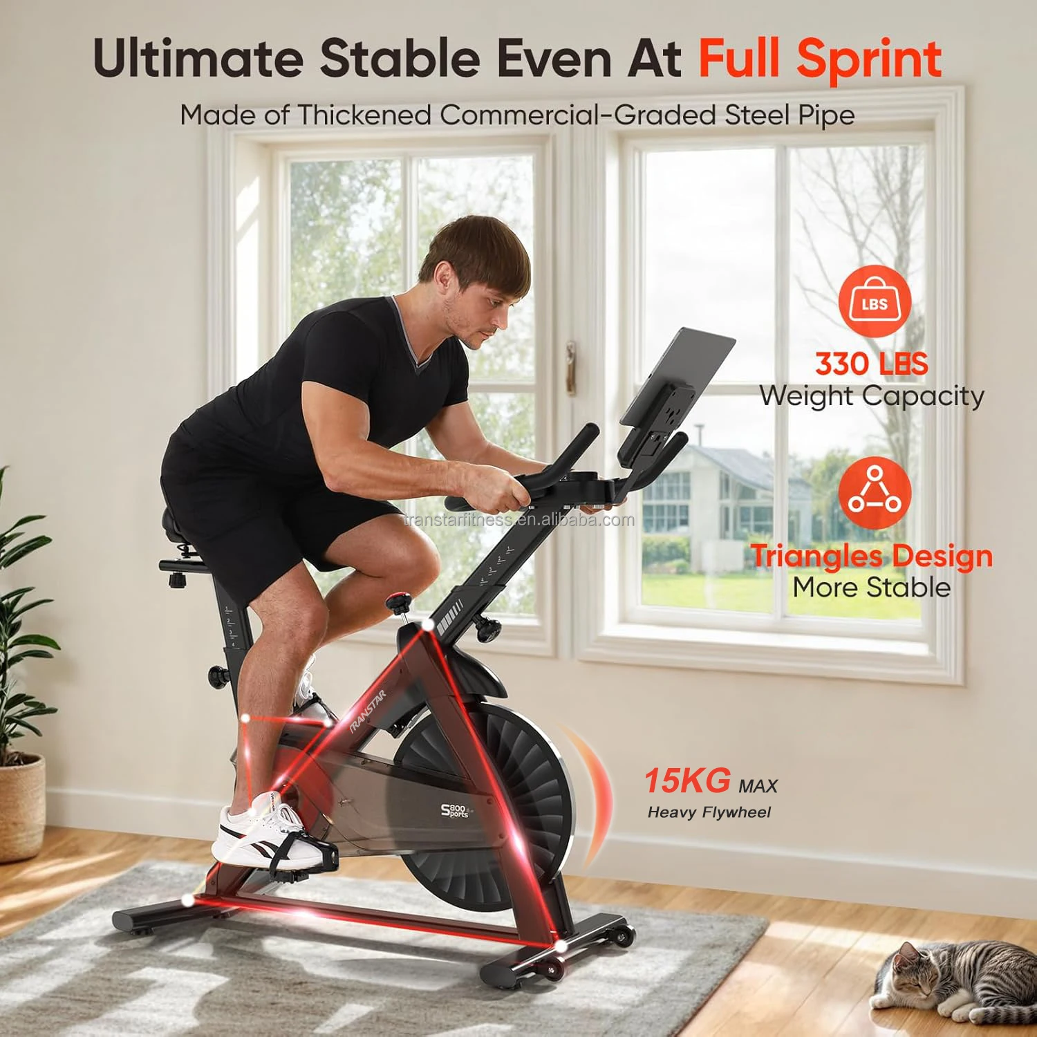 2024 Mexico Mercado Libre Magnetic Spining Indoor Cycle Bicicleta Spinning Bike Profesional for Home Gym Fitness