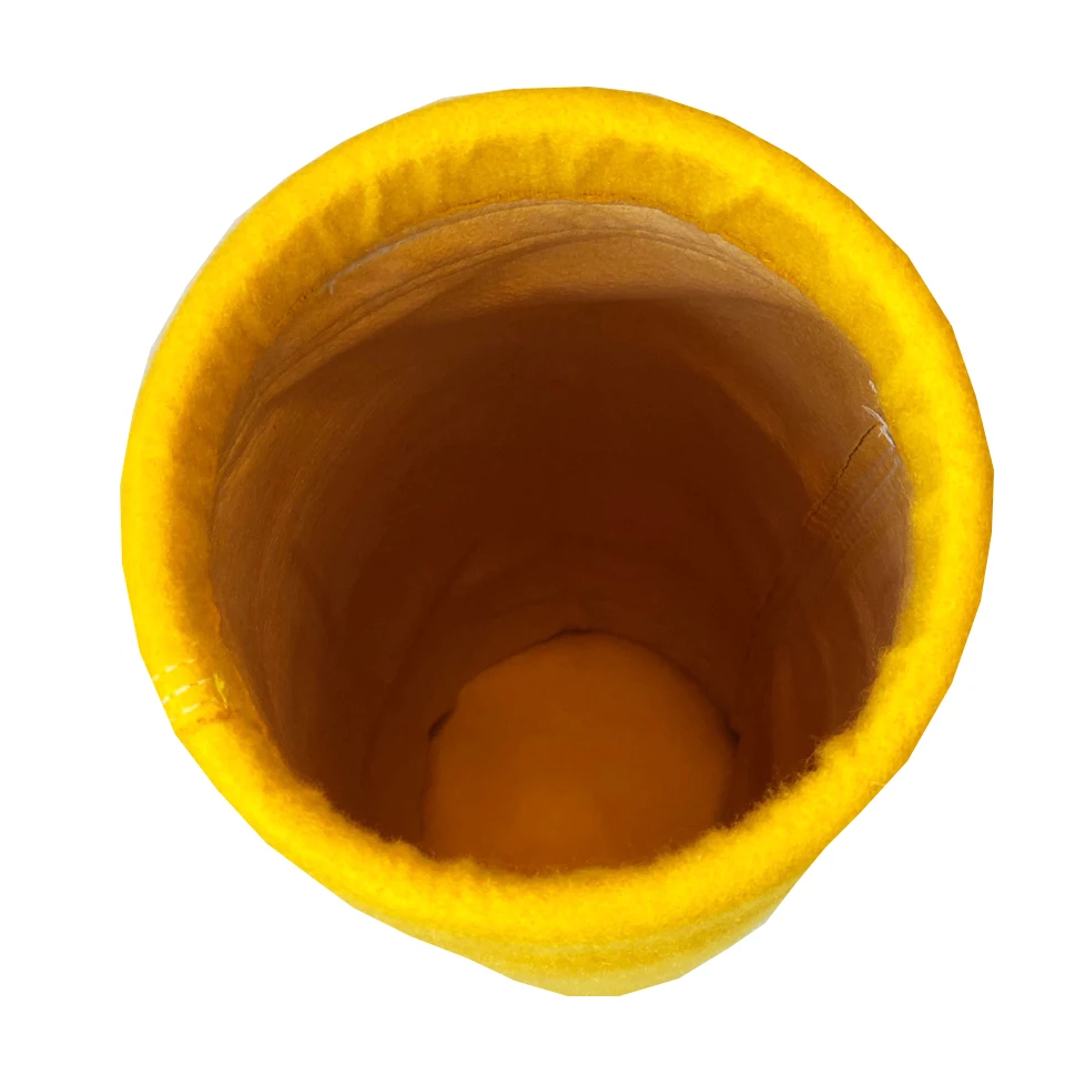 Pleated big dust collecting clamp  snap band filter bag P84 filter bag