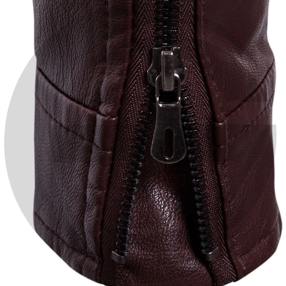 Men Slim Fit Leather Jacket Wholesale Plus Size Men Leather Jacket