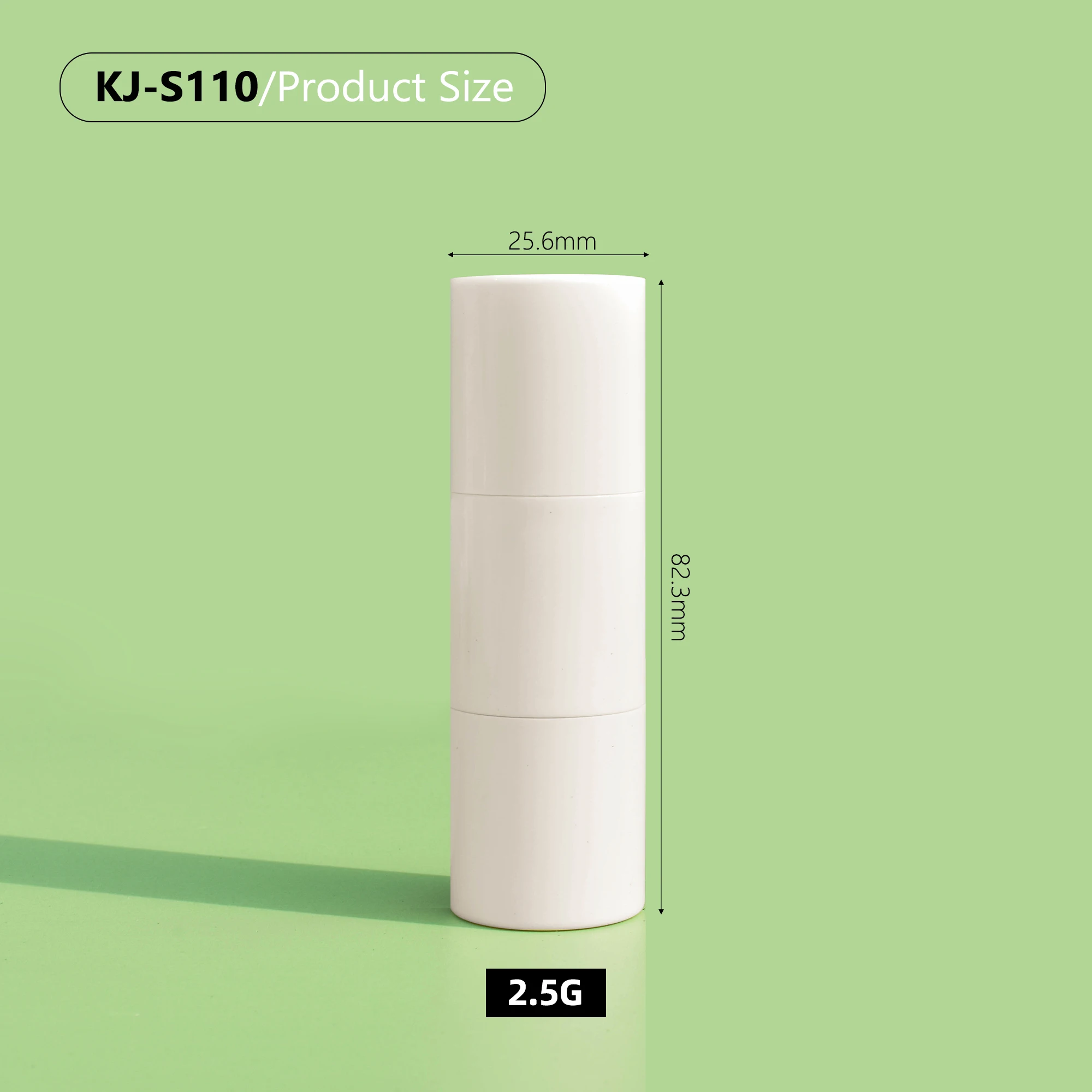 Recyclable Eco-Friendly Customized Empty Cosmetics Lip Balm Deodorant Stick Packaging Push up Tubes Lipstick tube with puff