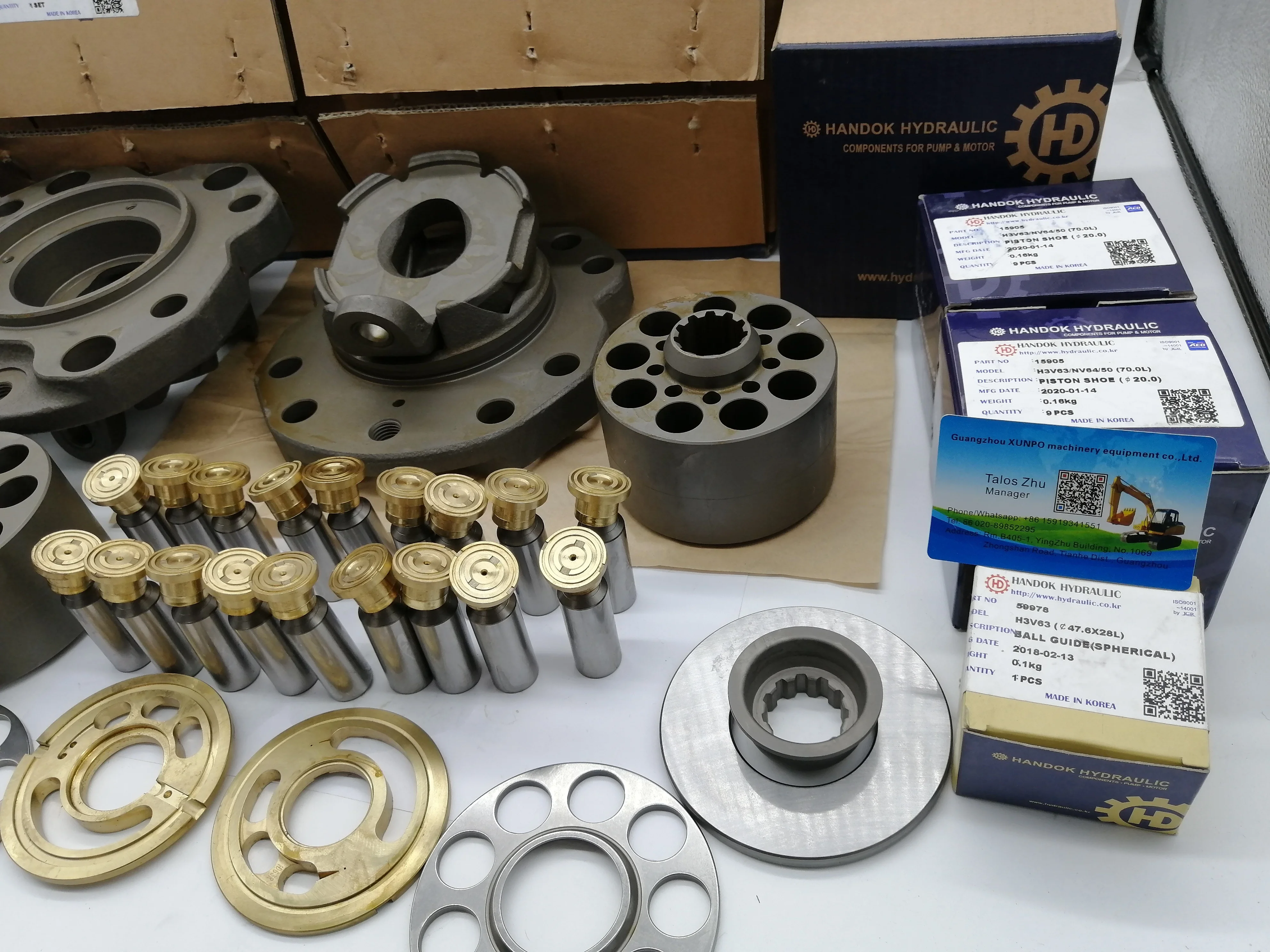 Комплект для ремонта гидравлического насоса ЭКСКАВАТОРА CAT E312 HANDOK K3V63 K5V80 K3VL80 цилиндрический блок пластина клапана поршневая