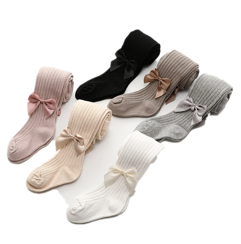 Baby Girl Pantyhose Tights Kids Pantyhose Lolita Style For Girls Children with Bow