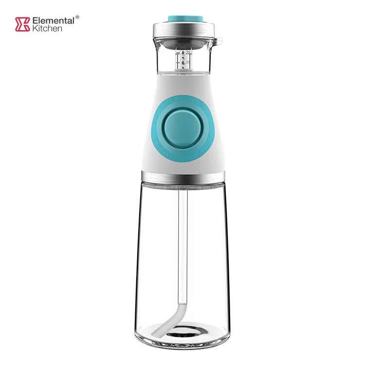 quantitative press copper vinegar oil spray bottle kitchen with measured cup dispenser cooking cruet drip-free