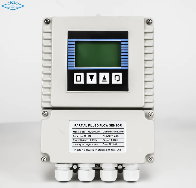  Electromagnetic Open channel flowmeter low cost flow meter river water show Velocity
