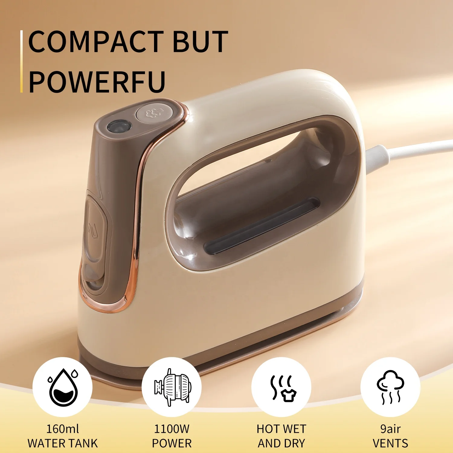 2024 Newest High Quality Mini Portable Travel Electric hanging steam iron