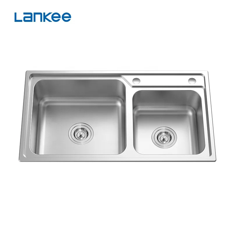 modern kitchen designs stainless steel 304 double bowl apartment size kitchen sinks