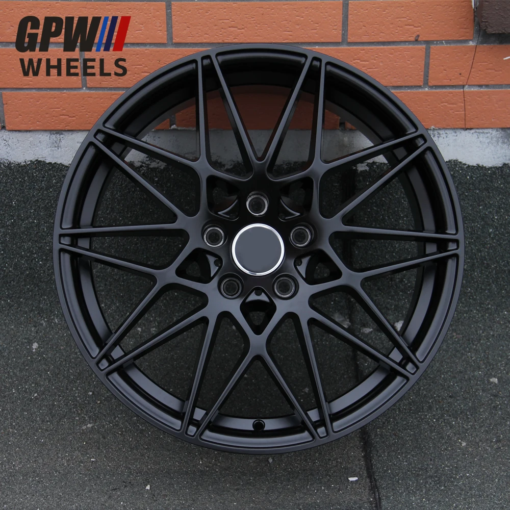 GPW 18inch Rims Black Machine Face Car Wheel Rims passenger Car wheels for BMW M series 3 5 X1 X3 X5 X7 18 19 20 21 22 inch Flow