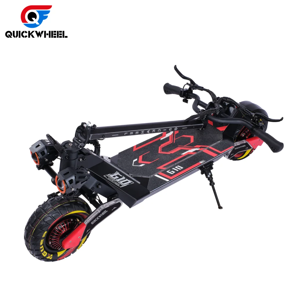 Quickwheel G10 4000W Electric Scooter Dual Motor Foldable 10 Inch Scooter Electric Adult 62Km/H Electric Scooters For $100