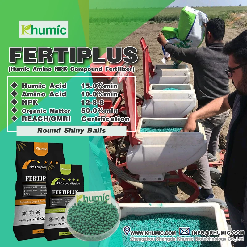 100% натуральное сельскохозяйственное аминокислотное соединение калия гуминовой кислоты органическое удобрение npk