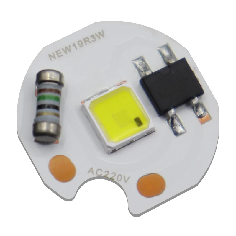 Newspectrum 19mm 3W Mini Spotlight Source LED COB Chip For Jewelry Wine Cabinet 220V 3W LED COB Chip