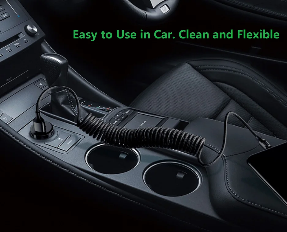 
2020 New Customized 1ft 3ft 6ft 10ft Flexible Spring Braided Fast Charging Micro USB V8 Data Cable Charger 