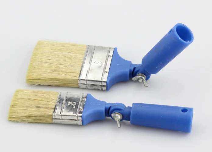 Popular wall paint brush with different bristle shape 100% bristle oil  brushes