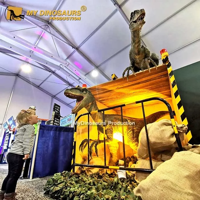 MY DINO Amusement Park Animatronic Dinosaur Interactive Velociraptor