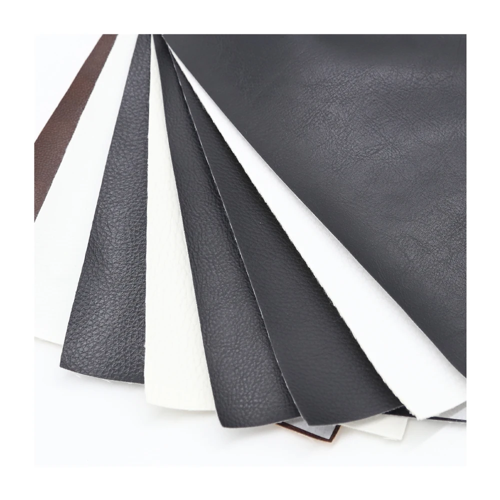 Custom Wholesale Waterproof 0.8MM Materials R64 Pattern TC Backing PU Synthetic Leather For Making Sofa