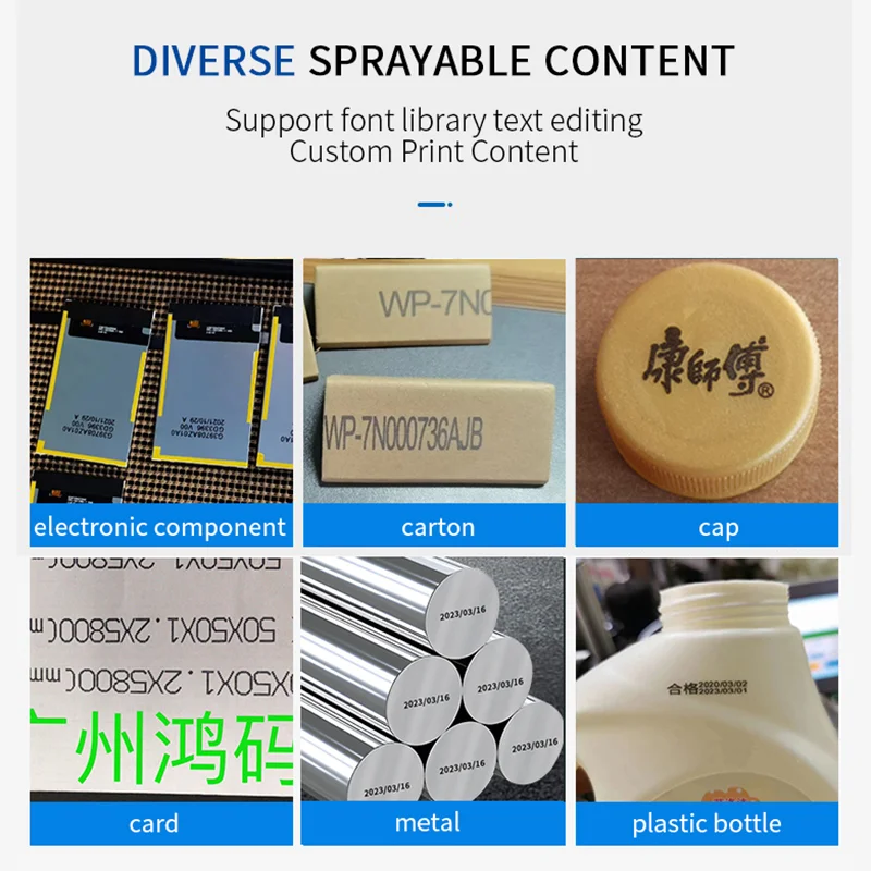 HD multilingual Tij2.5 industrial logo label date logo pattern encoding handheld printing machine inkjet printer