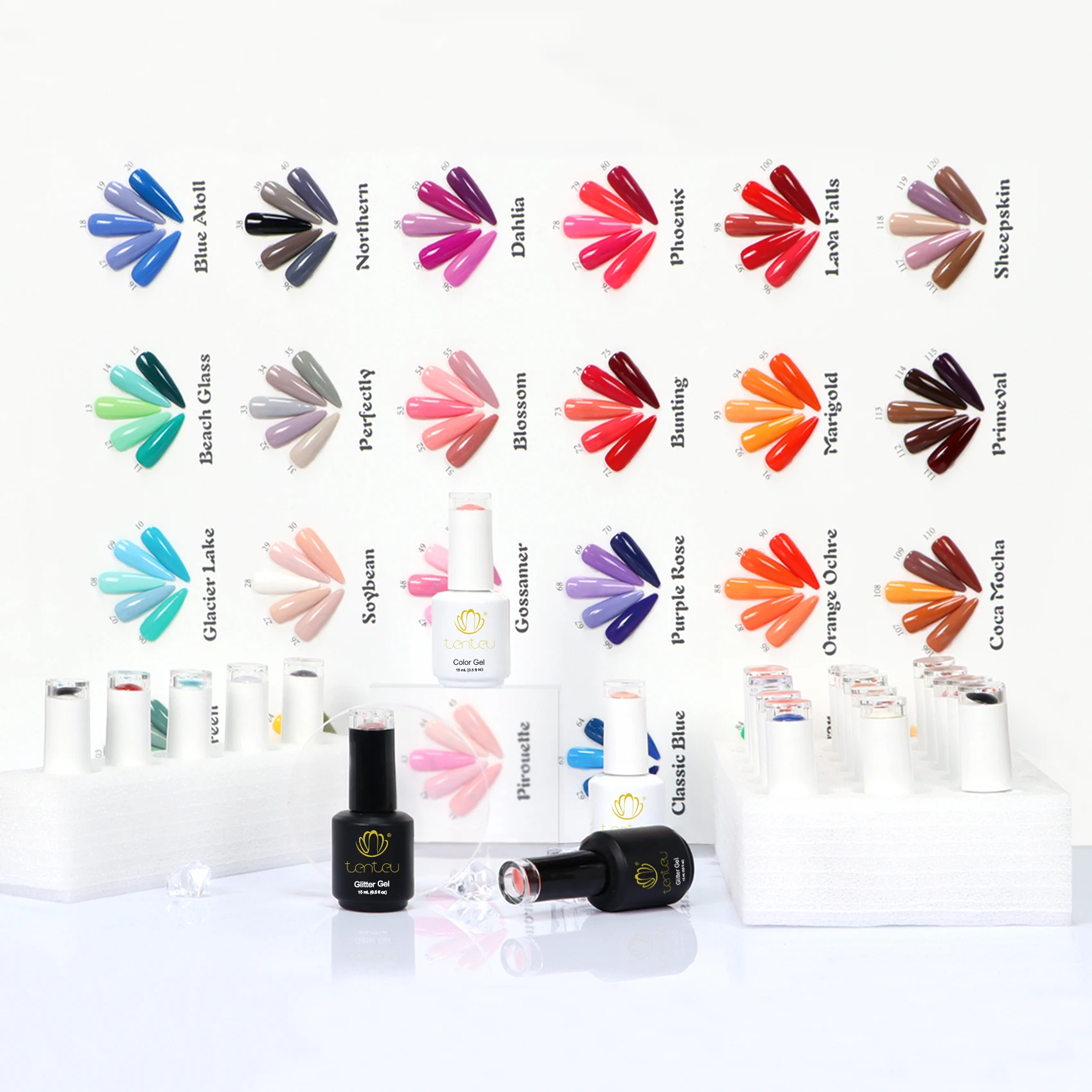 New promotion 15ml  color gel polish 120 pcs glitter gel 30 pcs set free shipping private label OEM gel nail polish