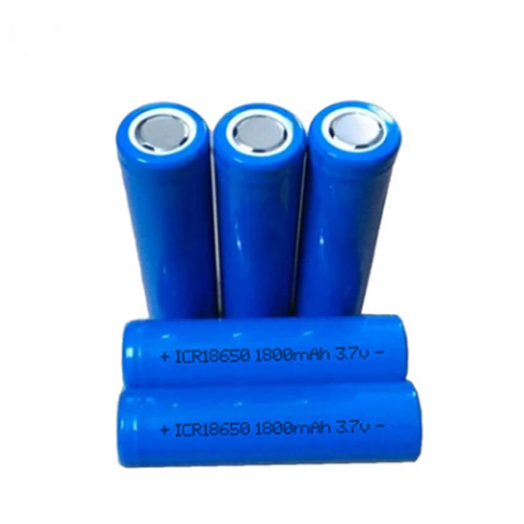 High Capacity Cylindrical Power 18650 3.7V 1800mAh Li-ion Rechargeable Lithium Ion Battery for Instrumentation