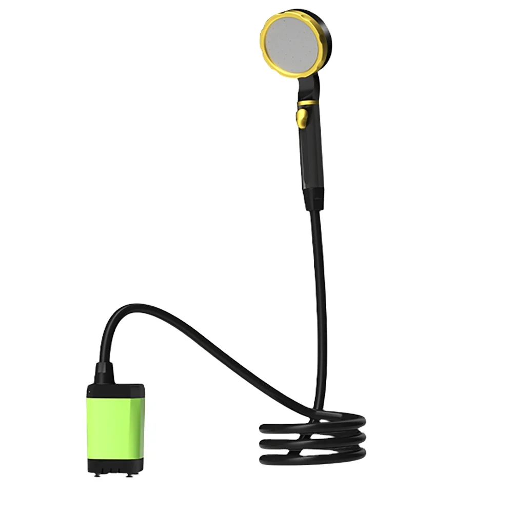 2024 New Outdoor Camping Shower Portable Shower Pump Full Screen Digital Pump Powerful Shower Head for Hiking Camping Travelling