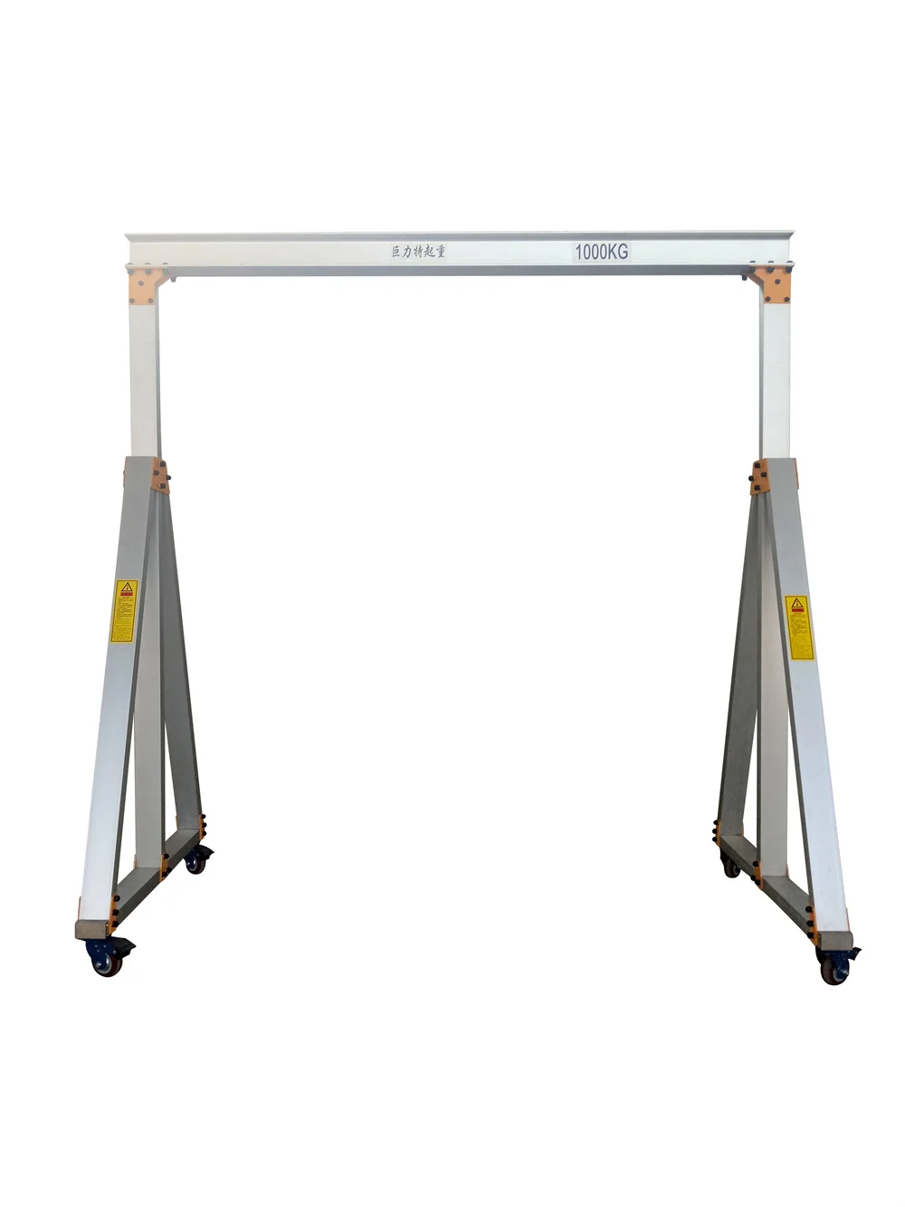 Multifunctional Portable Adjustable Legs 2 Tons Customized Mobile Single Girder Beam Gantry Crane