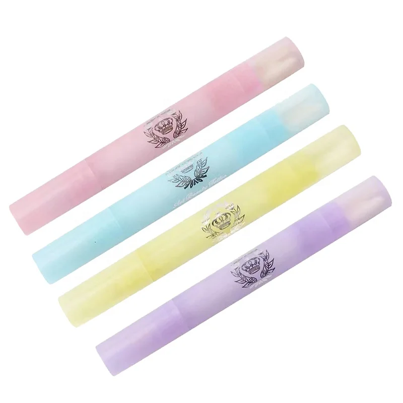 Розовая двухсторонняя ручка для удаления микроблейдинга кожи волшебная ластик сухая стирка маркер с 3 стержнями